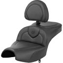 Roadsofa? シート - 背もたれ付き - インディアン パシュート '22-'24 用 ブラック I22-02-187BR Roadsofa? Seat - With Backrest - Black for Indian Pursuit '22-'24 I22-02-187BR