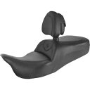 RoadSofa? シート - 背もたれ付き - ブラック / ブラック ステッチ - Trikes 808-07B-187TBR RoadSofa? Seat - With Backrest - Black w/Black Stitching - Trikes 808-07B-187TBR