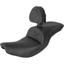 RoadSofa? シート - 背もたれ付き - インディアン '14-'23 用 ブラック ステッチ I14-07-187BR RoadSofa? Seat - with Backrest - Black Stitching for Indian '14-'23 I14-07-187BR