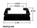 SP1 ブラック 交換用スライド プロファイル 28 56 インチ Ski-Doo MXZ XRS 800R 10-14 SP1 Black Replacement Slide Profile 28 56in Ski-Doo MXZ XRS 800R 10-14
