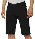 100% Ridecamp メンズ MTB マウンテン バイク ショーツ ライナー付き ブラック 100% Ridecamp Mens MTB Mountain Bike Shorts w/Liner Black