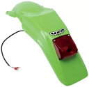 UFO グリーン プラスチック リア フェンダー ライト付き (KA02789-026) UFO Green Plastic Rear Fender w/Light (KA02789-026)