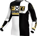 FXR ポディウム プロ バタリオン メンズ MX オフロード ジャージ ホワイト/ブラック FXR Podium Pro Battalion Mens MX ...