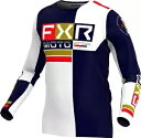 FXR ポディウム プロ バタリオン メンズ MX オフロード ジャージ ネイビー/ホワイト/レッド FXR Podium Pro Battalion Mens...