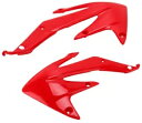 UFO レッド プラスチック ラジエーター シュラウド/カバー 2008-2016 CRF450X (HO04634-070) UFO Red Plastic Radiator Shrouds/Covers for 2008-2016 CRF450X (HO04634-070)