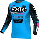 FXR Podium メンズ MX オフロード ジャージ シアン/ブラック/ピンク FXR Podium Mens MX Offroad Jersey Cyan...