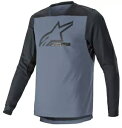アルパインスターズ ドロップ 6.0 V2 メンズ LS MTB マウンテン バイク ジャージ ブラック/グレー Alpinestars Drop 6.0 V2...