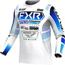 FXR ポディウム メンズ MX オフロード ジャージ ホワイト/ブルー FXR Podium Mens MX Offroad Jersey White/Blu...