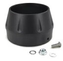 Bassani Road Rage ロング メガホン マフラー ブラック エンド キャップ 1 インチ リップ付き (ENDCAP-LMB) Bassani R...