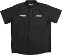 ムース レーシング チーム ショップ メンズ ボタンアップ 半袖シャツ ブラック Moose Racing Team Shop Mens Button Up Short Sleeve Shirt Black