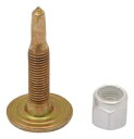 Stud Boy 1.375 インチ パワーポイント プッシュスルー スタッド ロックナット付き 24 パック (2166-P1) Stud Boy 1.375" Power Point Push-Through Studs w/Locknuts 24 Pack (2166-P1)