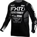 FXR ポディウム メンズ MX オフロード ジャージ ブラック/ホワイト FXR Podium Mens MX Offroad Jersey Black/Wh...