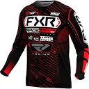 FXR ポディウム メンズ MX オフロード ジャージ ブラック/レッド FXR Podium Mens MX Offroad Jersey Black/Red
