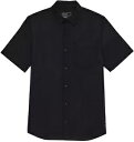 Fox Racing Level Up メンズ ボタンアップ半袖ウーブン シャツ ブラック Fox Racing Level Up Mens Button Up Short Sleeve Woven Shirt Black
