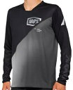 100% R-Core-X メンズ 長袖 MTB マウンテン バイク ジャージ ブラック/グレー 100% R-Core-X Mens Long Sleeve ...