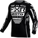 FXR ポディウム グラディエーター メンズ MX オフロード ジャージ ブラック/ホワイト FXR Podium Gladiator Mens MX Offr...