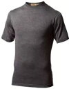 マイナス 33 ライトウェイト クルーネック メンズ 半袖ベース レイヤー シャツ グレー XS Minus 33 Lightweight Crew Neck Mens Short Sleeve Base Layer Shirt Gray XS