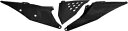 UFO ブラック ベント付きプラスチック サイド パネル (KT05004-001) UFO Black Vented Plastic Side Panels (KT05004-001)