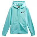 アルパインスターズ エイジレス チェスト ウィメンズ ジップ アップ フーディ ライト アクア/ブラック Alpinestars Ageless Chest W...