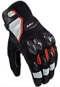 LS2 Spark II メンズ テキスタイル オートバイ グローブ ブラック/ホワイト/レッド LS2 Spark II Mens Textile Motor...