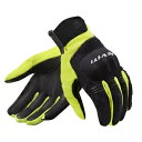Rev'It Mosca H2O メンズ テキスタイル オートバイ グローブ ブラック/ネオン イエロー Rev'It Mosca H2O Mens Texti...