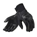 Rev'It Velocity メンズ レザー オートバイ グローブ ブラック Rev'It Velocity Mens Leather Motorcycle ...