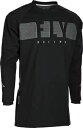フライ レーシング 防風メンズ MX オフロード ジャージ ブラック/グレー Fly Racing Windproof Mens MX Offroad Jers...