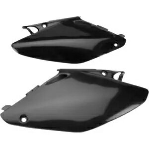 UFO サイドパネル ブラック HO03690001 ホンダ CR125R/CR250R 2 ストローク 2002-2004 UFO Side Panels Black HO03690001 for Honda CR125R/CR250R 2-Stroke 2002-2004