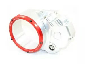 クリアクラッチカバーオイルバスシルバーレッド Ducabike Ducati 848 2007 - 2013 01EA Clear Clutch C..