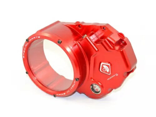 クリアクラッチカバーオイルバスレッドレッド Ducabike Ducati 848 2007 - 2013 01AA Clear Clutch Cov..