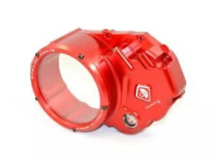 クリアクラッチカバーオイルバスレッドレッド Ducabike Ducati Diavel 2010 - 2018 01AA Clear Clutch ..