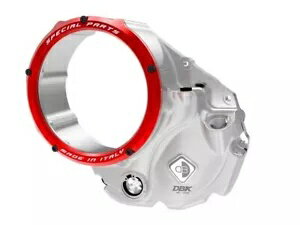 クリアクラッチカバーオイルバスシルバーレッド Ducabike Ducati 848 2007 - 2013 04EA Clear Clutch C..