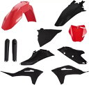 Acerbis フルプラスチックキット レッド/ブラック #2872791018 ガス ガス MC 125 2021-2023 Acerbis Full Plastics Kit Red/Black #2872791018 Gas Gas MC 125 2021-2023