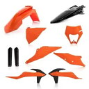 Acerbis フルプラスチックキット 20 ブラック/オレンジ KTM 500 EXC-F/350 EXC-F/500 XCF-W Acerbis Full Plastics Kit 20 Black/Orange KTM 500 EXC-F/350 EXC-F/500 XCF-W