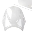 プラスチックユニバーサルオートバイフロントガラスウインドスクリーンディフレクターウインドシールド Plastic Universal Motorcycle Front Windshield Wind Screen Deflector Wind Shield
