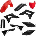 Acerbis フルプラスチックキット レッド/ブラック 2736251018 ホンダ CRF250R/CRF450R用 Acerbis Full Plastics Kit Red/Black 2736251018 for Honda CRF250R/CRF450R