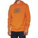 100% メンズ アイコン フーディ - オレンジ - S 20029-00020 100% Men's Icon Hoody - Orange - Small 20029-00020