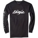 Factory Effex Kawasaki 長袖 T シャツ - ブラック - L 17-87114 Factory Effex Kawasaki Long Sleeve Tee Shirt - Black - Large 17-87114