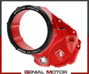 DUCABIKE トランスップ オイルバス クラッチ蓋 RED-BLK Ducati MONSTER 821 2014 2020- DUCABIKE Transp Oil Bath Clutch Lid RED-BLK Ducati MONSTER 821 2014 2020-