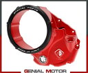 DUCABIKE Transp オイルバス クラッチ カバー RED-BLK 3D Ducati SCRAMBLER 1100 2018 2022- DUCABIKE Transp oil bath clutch cover RED-BLK 3D Ducati SCRAMBLER 1100 2018 2022-