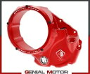 3D-Evo RED 透明オイルバス クラッチ蓋 DUCABIKE Ducati SUPERSPORT 2017- 3D-Evo RED Transparent Oil Bath Clutch Lid DUCABIKE Ducati SUPERSPORT 2017-