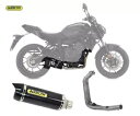 フルエキゾースト アロー T カーボンエンドキャップ カーボン ヤマハ Mt 07 2021 - 2023 Full Exhaust Arrow T Carbo...