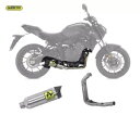 フルエキゾースト アローサンダー カーボンエンドキャップ タイタン ヤマハ MT 07 2021 - 2023 Full Exhaust Arrow Thund...