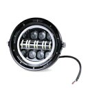 オートバイ 7.5 ''アルミ LED ヘッドライトハイ/ロービーム DRL ヘッドランプハーレー用 Motorcycle 7.5'' Aluminum LED Headlight High /Low beam DRL Headlamp For Harley(2)