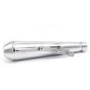 オートバイショーティーリバースコーンメガホン排気マフラーハーレーカフェレーサー用 Motorcycle Shor..