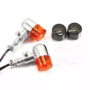 オートバイレトロウインカーライト指示軽巡洋艦チョッパーカフェレーサー Motorcycle Retro Turn Signa..