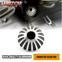 トライアンフ アメリカ ボンネビル スラクストン 全年式用エンジン オイル フィラー キャップ - ブラック Engine Oil Filler Cap For Triumph America Bonneville Thruxton All Years - Black(2)