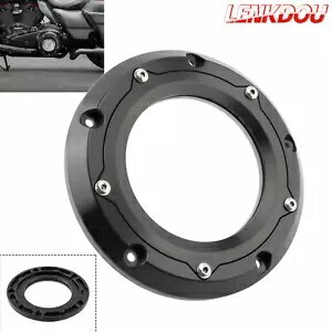 CNC クリアダービーカバー ハーレー M8 ソフテイル ローライダー スポーツ グライド FLSB 2018-2023用 CNC Clear Derby Cover For Harley M8 Softail Low Rider Sport Glide FLSB 2018-2023