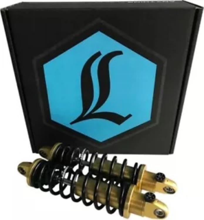 Legend REVO-A 調整可能な高耐久ショック 12 インチ ゴールド ハーレーダビッドソン ダイナ Legend REVO-A Adjustable Heavy-Duty Shocks 12