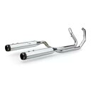 S&S El Dorado エキゾースト クローム ブラック スラスター エンド キャップ付き 550-0677B S&S El Dorado Exhaust ...